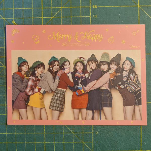 Postcard Merry & Happy