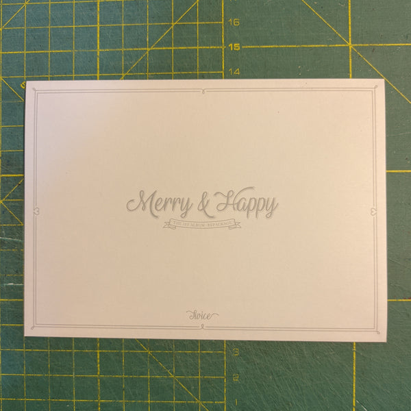 Postcard Merry & Happy